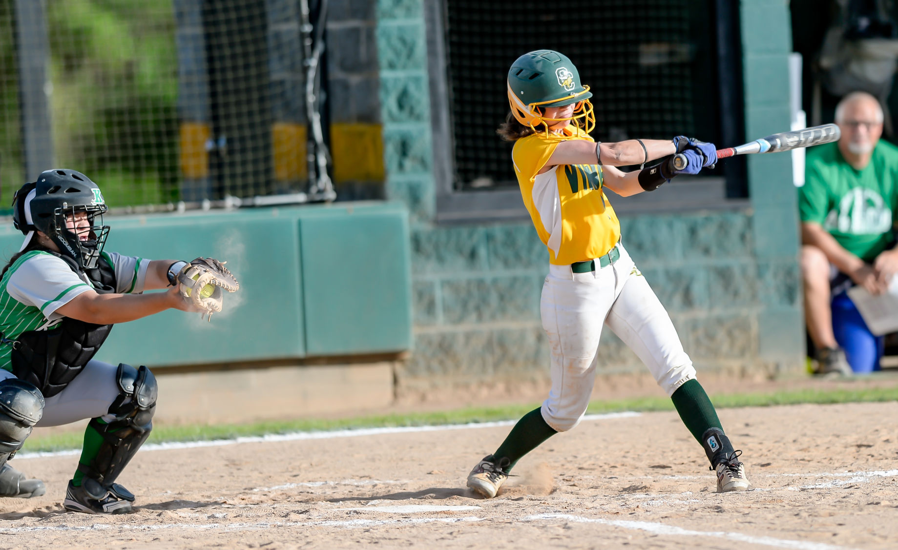 Friday night softball action